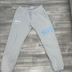 Hoodrich Men's Gray Joggers with Blue Accents